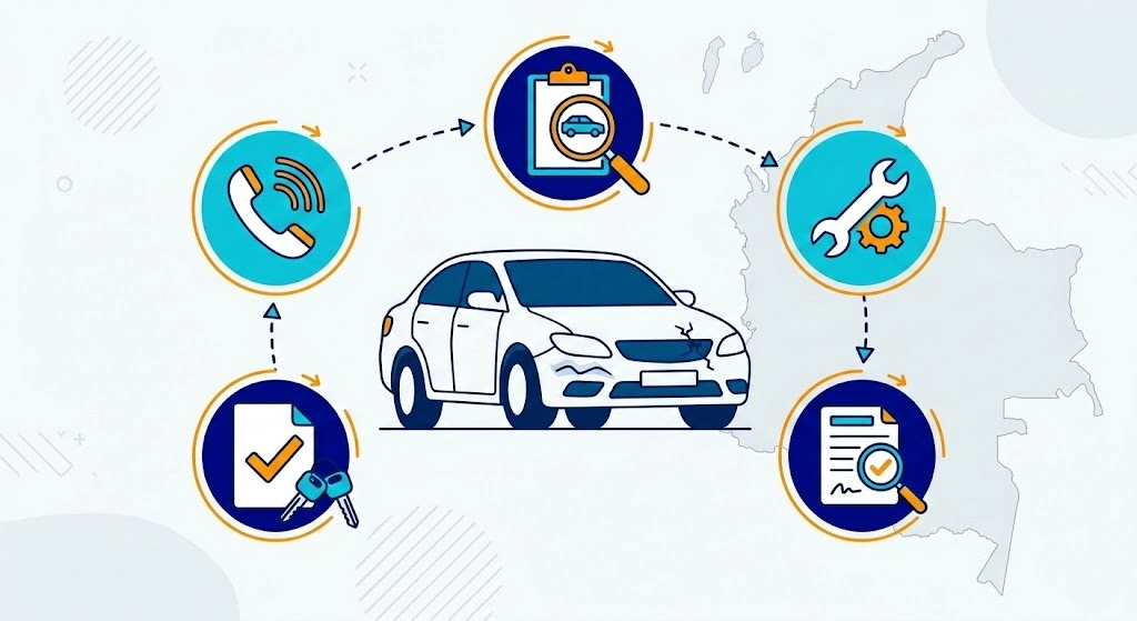 ¿Qué esperar cuando tienes un siniestro? Guía completa para clientes de seguros de vehículos en Colombia