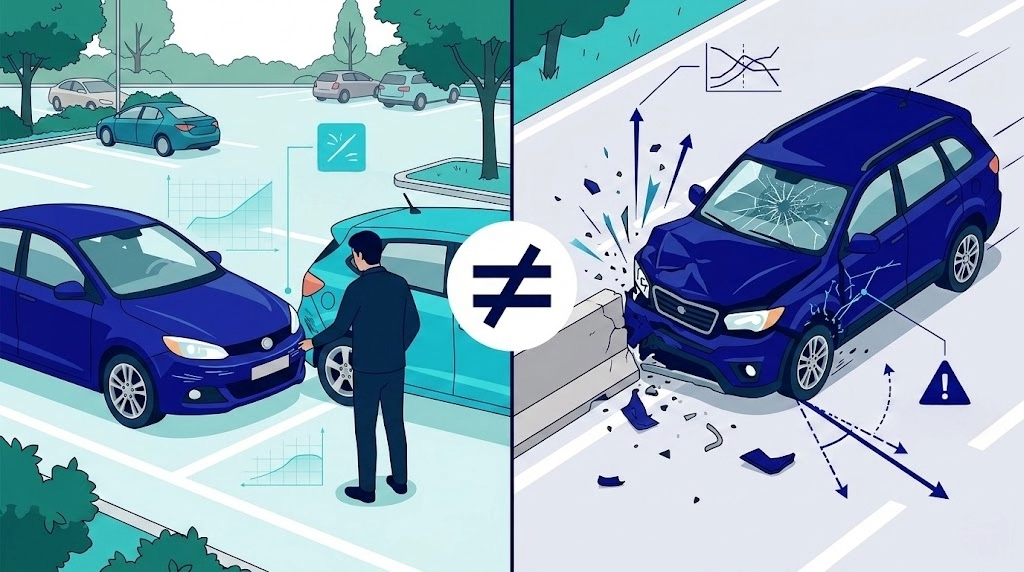 La paradoja del género en los seguros de autos: más choques no significa más riesgo